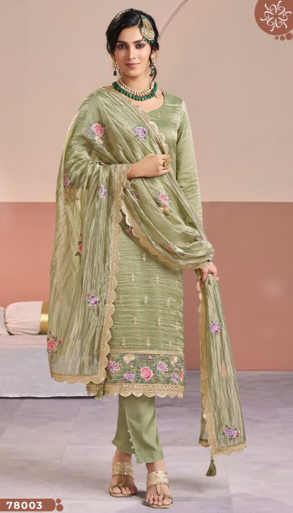 Launching Vinay Kuleesh Manntraa Silk Embroidered Work Salwar Kameez Wholesale 2026