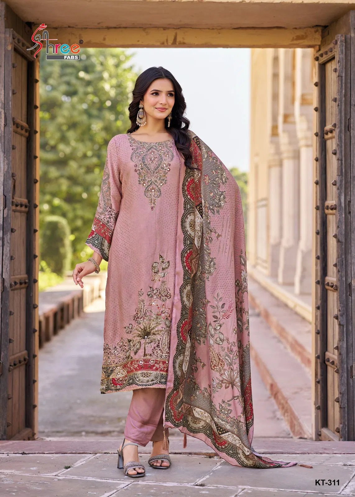 Buy Shree Kt 311 Viscose Maslin Digital Print With Work Salwar Kameez Wholesale 2026
