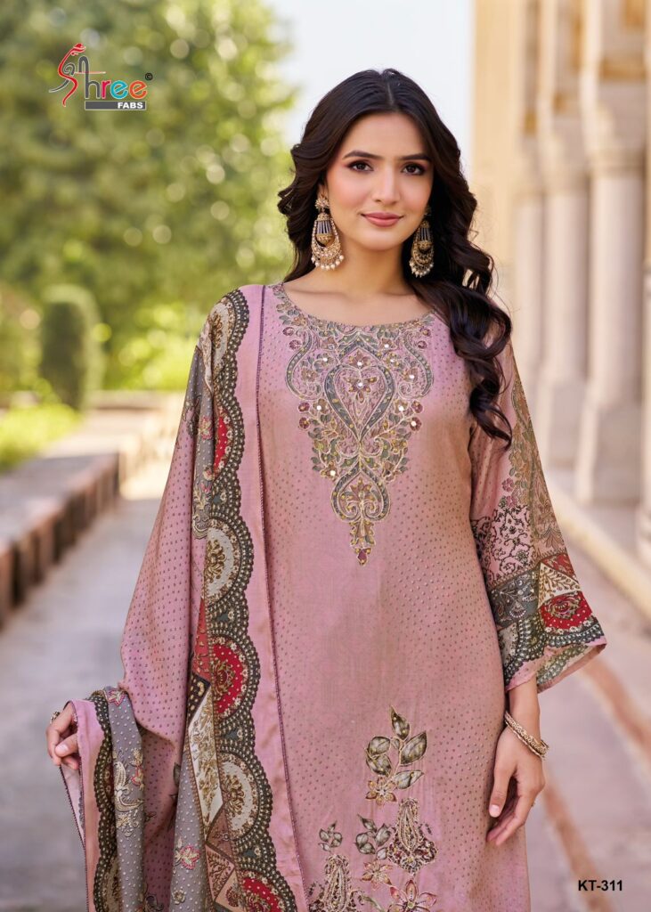 Buy Shree Kt 311 Viscose Maslin Digital Print With Work Salwar Kameez Wholesale 2026
