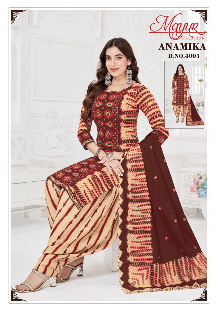 Latest Mayur Anamika Vol 4 Cotton Printed Daily Wear Dress Material Collection Wholesale 2026