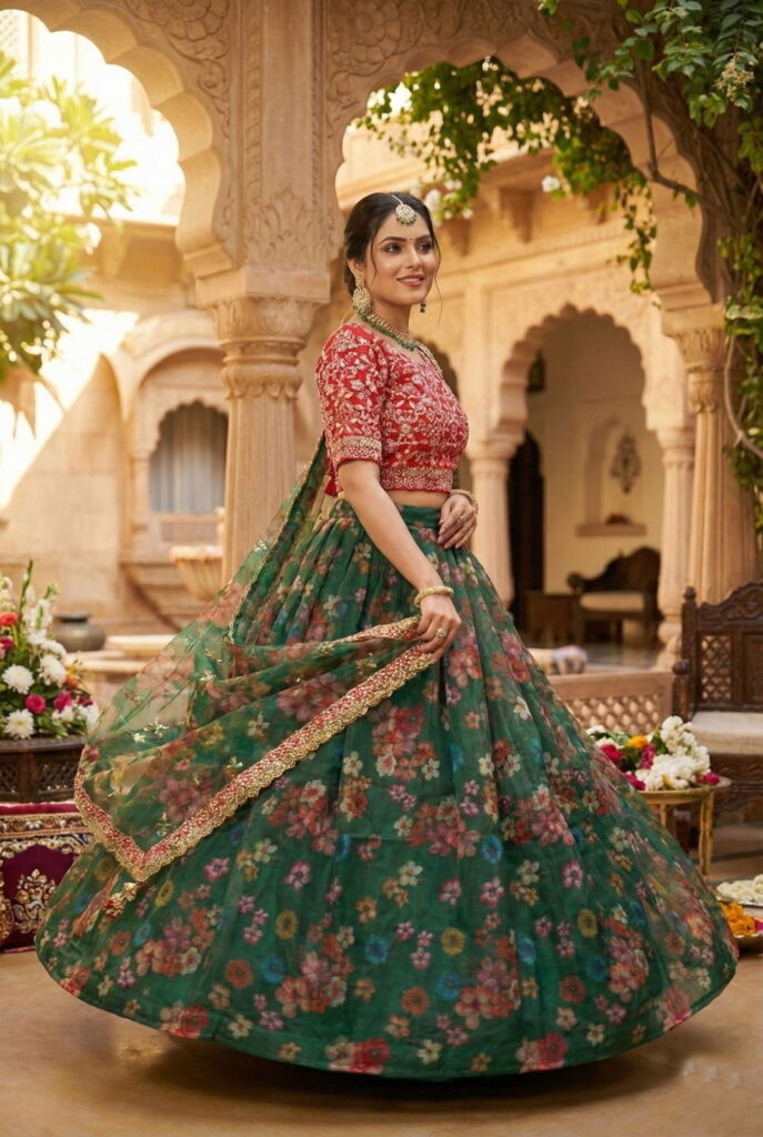 Launching Senhora Gulab 7103 To 7106 Orgenza Embroidered Designer Lehenga Choli Collection Wholesale 2026