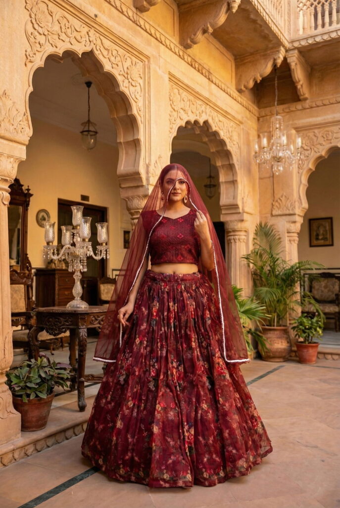 Launching Senhora Gulab 7103 To 7106 Orgenza Embroidered Designer Lehenga Choli Collection Wholesale 2026