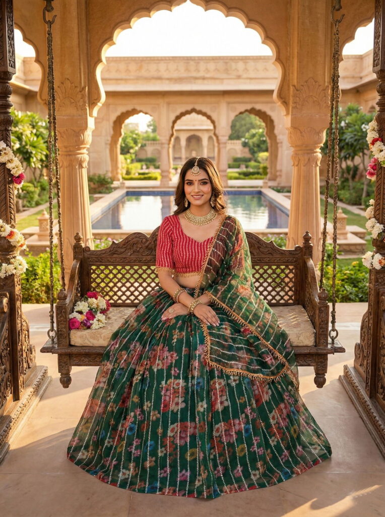 Launching Senhora Gulab 7103 To 7106 Orgenza Embroidered Designer Lehenga Choli Collection Wholesale 2026