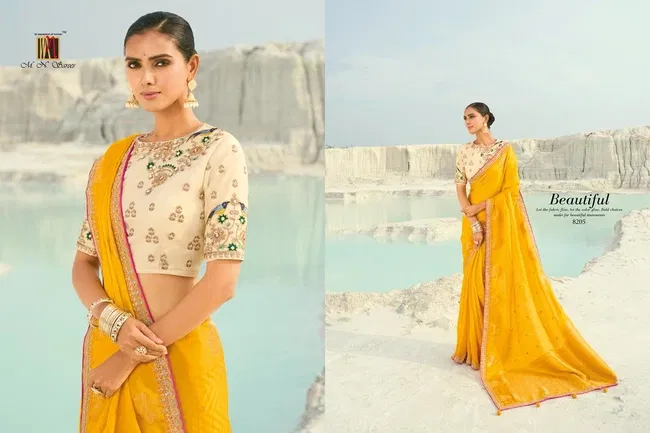Beautiful MN 8200 Series Viscose Satin Silk Saree Wholesale 2026