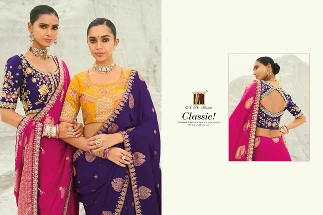 Beautiful MN 8200 Series Viscose Satin Silk Saree Wholesale 2026