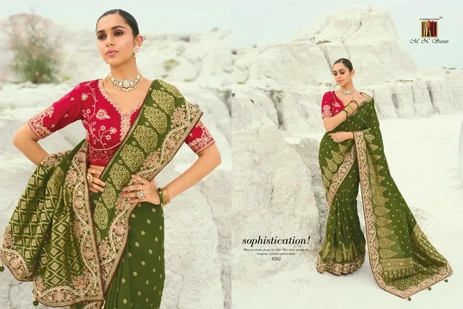 Beautiful MN 8200 Series Viscose Satin Silk Saree Wholesale 2026