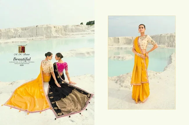 Beautiful MN 8200 Series Viscose Satin Silk Saree Wholesale 2026