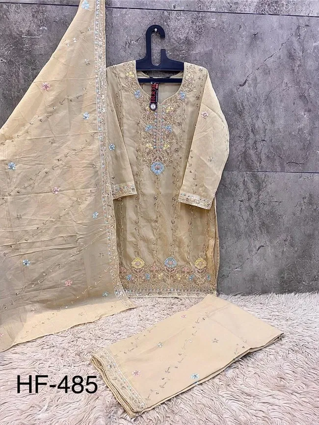 Launching Hoor Tex HF 485 A To D Pakistani Salwar Suit Collection Wholesale 2026