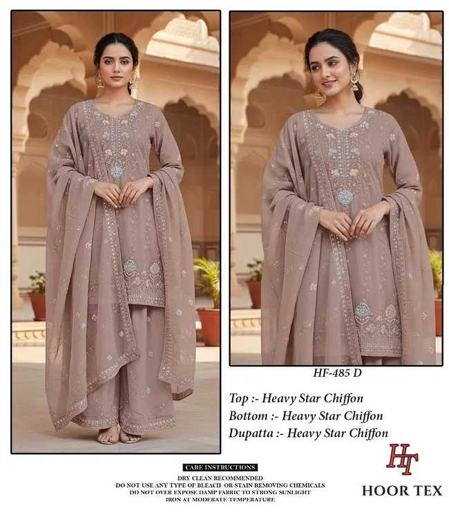 Launching Hoor Tex HF 485 A To D Pakistani Salwar Suit Collection Wholesale 2026