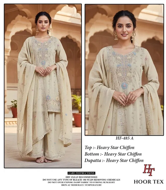 Launching Hoor Tex HF 485 A To D Pakistani Salwar Suit Collection Wholesale 2026