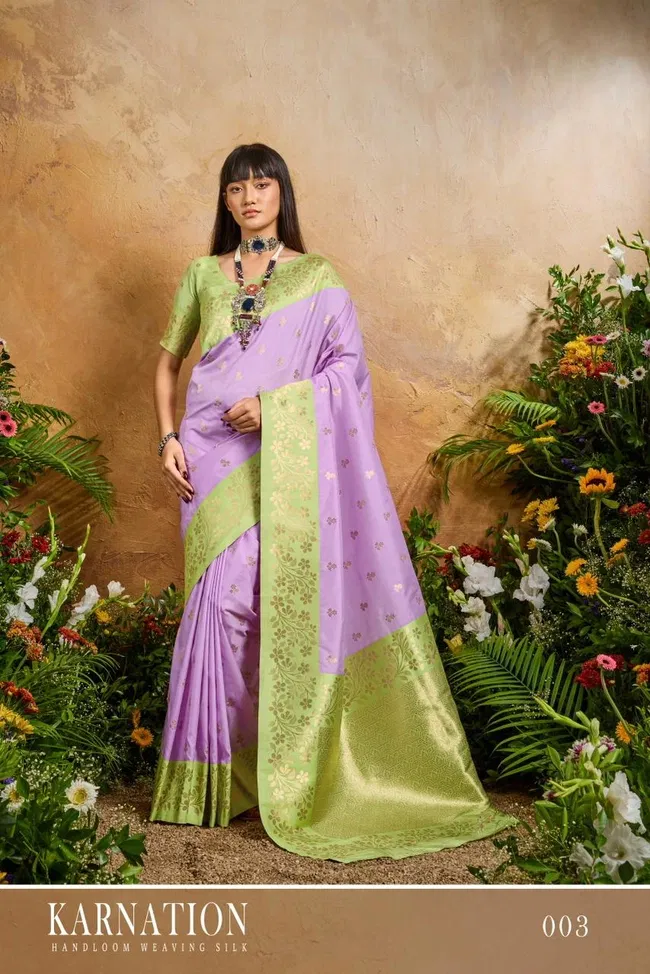 Latest Rajtex Karnation Handloom Weaving Silk Saree Wholesale 2026