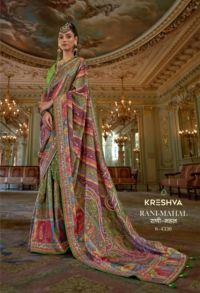 Latest Kreshva Rani Mahal P.V Silk With Glory Finish Look Saree Wholesale 2026