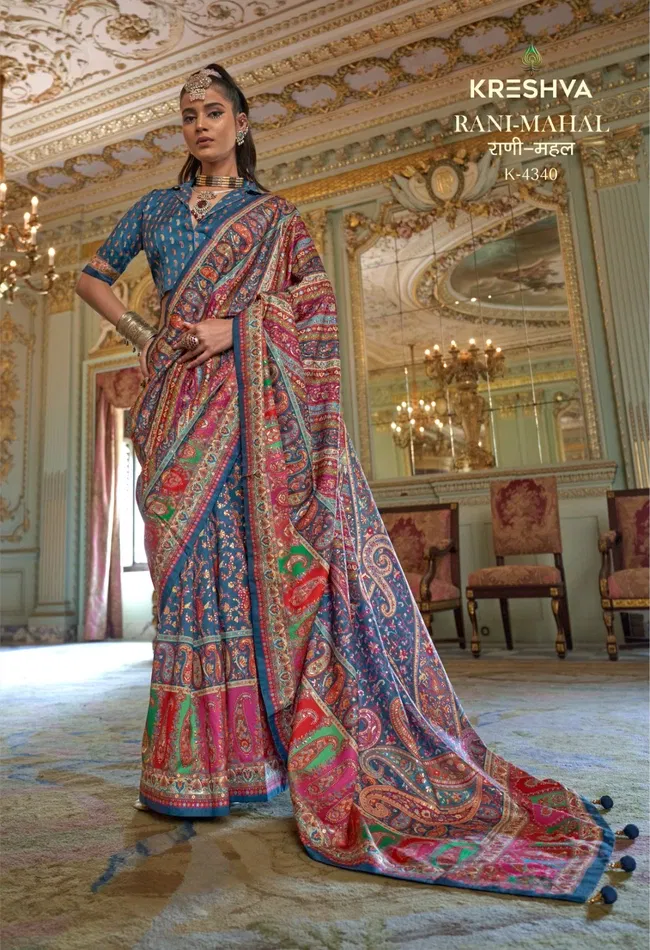 Latest Kreshva Rani Mahal P.V Silk With Glory Finish Look Saree Wholesale 2026