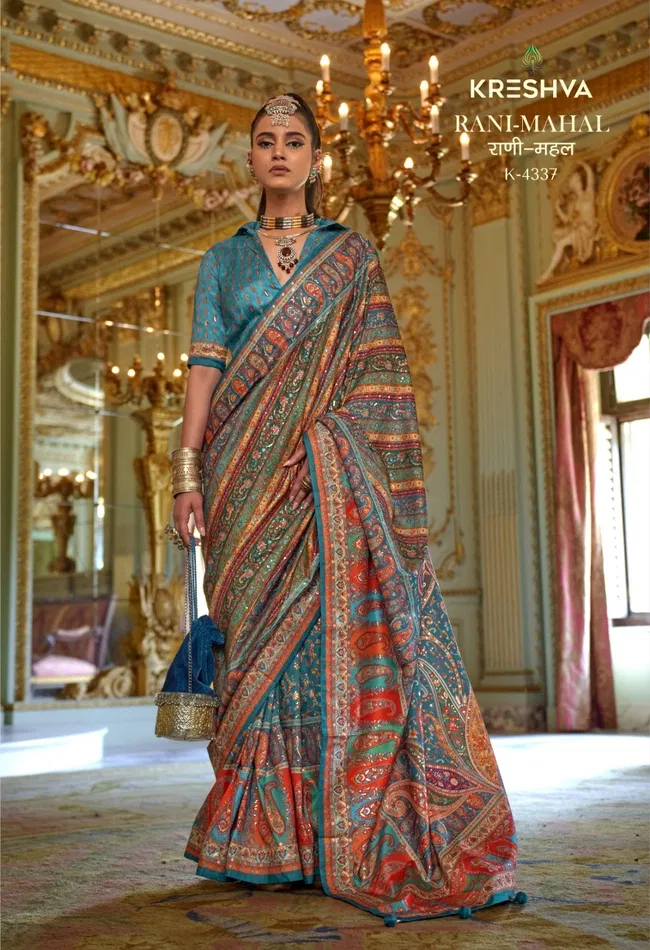 Latest Kreshva Rani Mahal P.V Silk With Glory Finish Look Saree Wholesale 2026