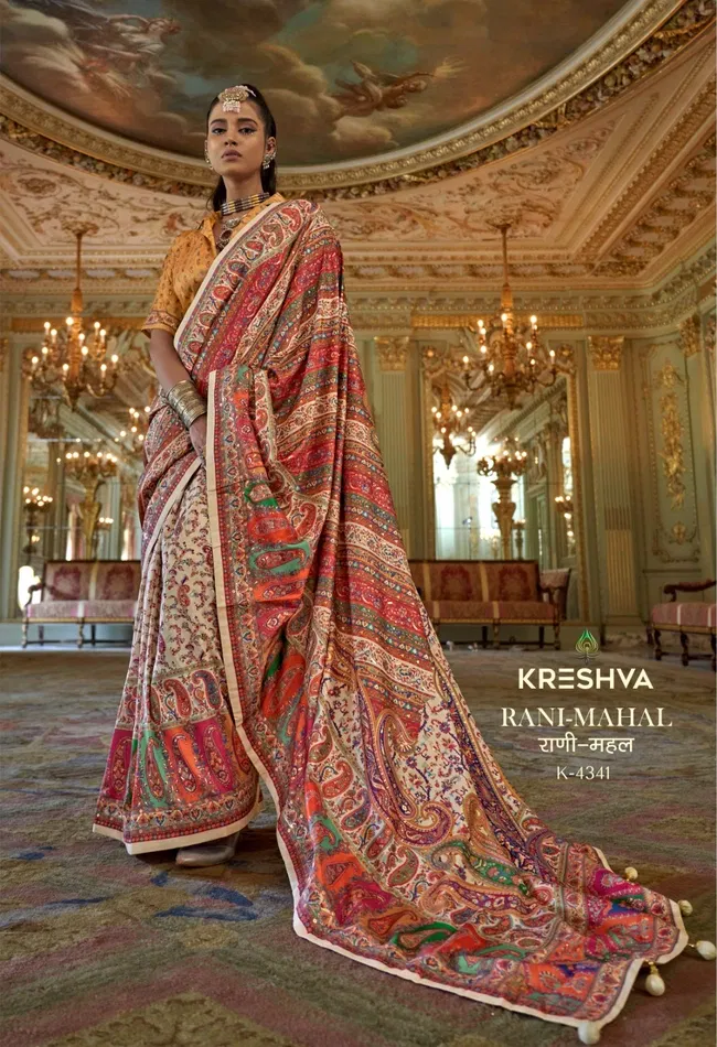 Latest Kreshva Rani Mahal P.V Silk With Glory Finish Look Saree Wholesale 2026