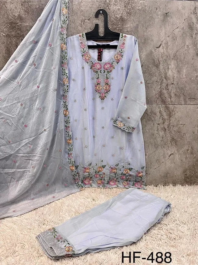 Beautiful Hoor Tex Hf 488 A to D Pakistani Chiffon Salwar Kameez Wholesale 2026