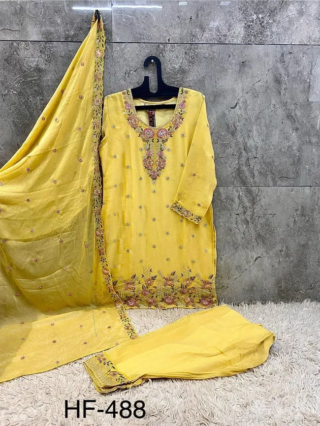 Beautiful Hoor Tex Hf 488 A to D Pakistani Chiffon Salwar Kameez Wholesale 2026