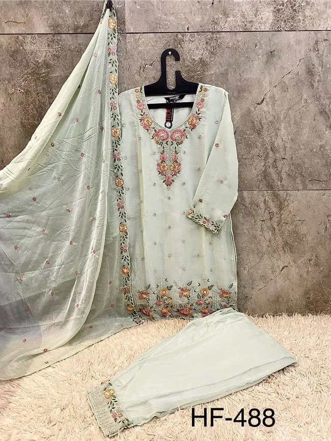 Beautiful Hoor Tex Hf 488 A to D Pakistani Chiffon Salwar Kameez Wholesale 2026