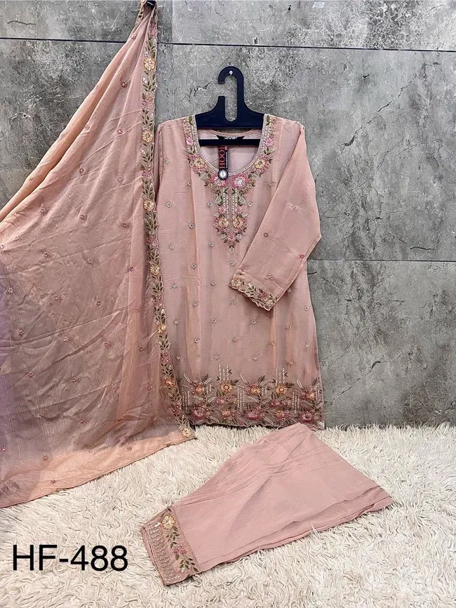 Beautiful Hoor Tex Hf 488 A to D Pakistani Chiffon Salwar Kameez Wholesale 2026