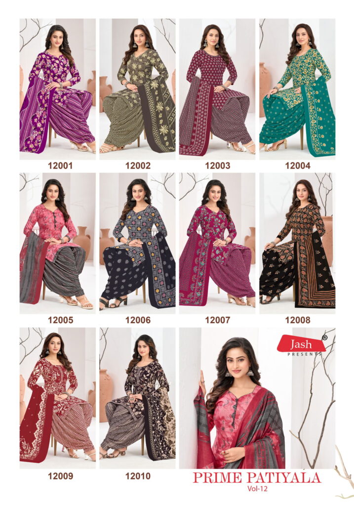 Buy Jash Prime Patiyala Vol 12 Printed Cotton Dress Material Wholesale 2026