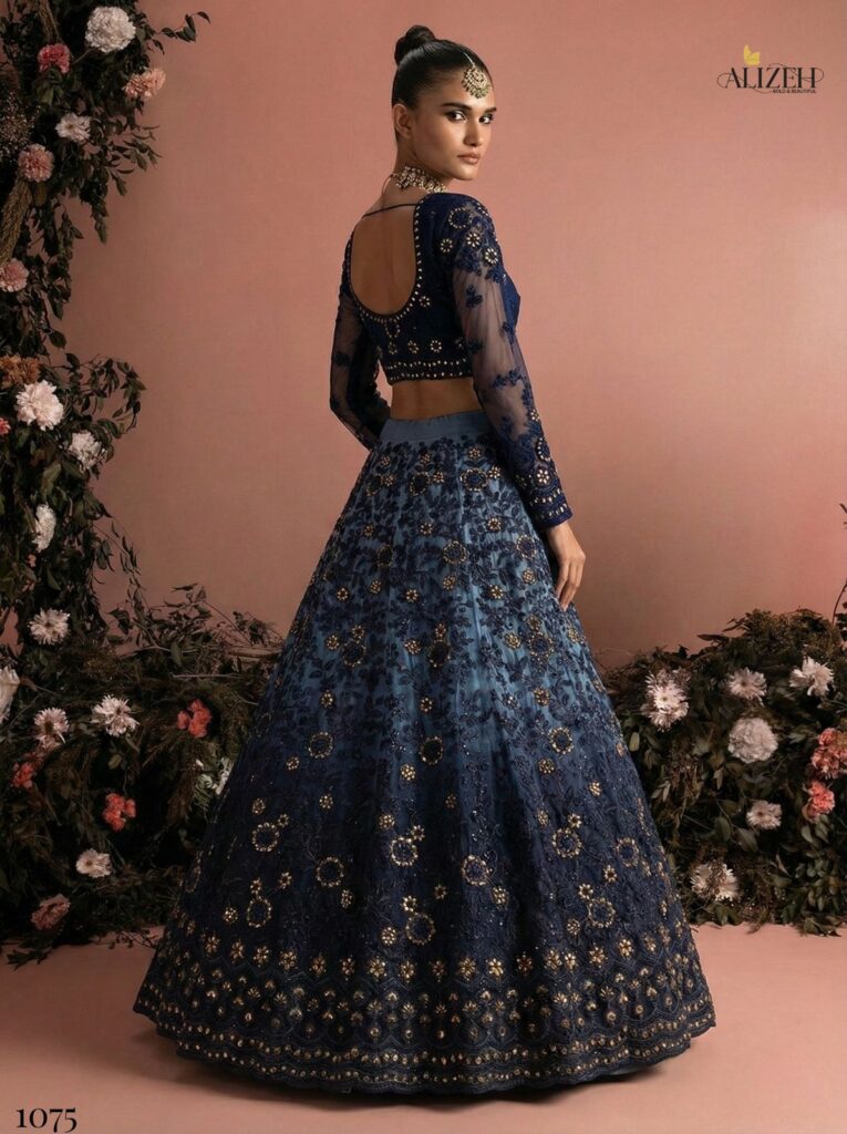 Latest Alizeh Bridal Heritage Colours 1075 Butterfly Net Designer Lehenga Choli Collection Wholesale 2026