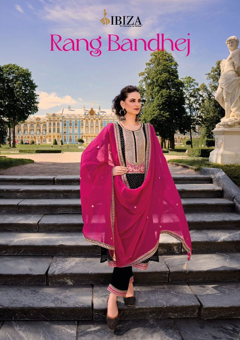 Buy Ibiza Rang Bandhej Silk Digital Printed Salwar Suit Collection Wholesale 2026