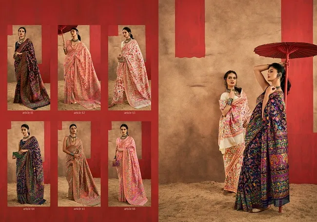 Latest Sosy Chinar Pashmina 3 Model Cotton With Pashmina Weaving Saree Wholesale 2026