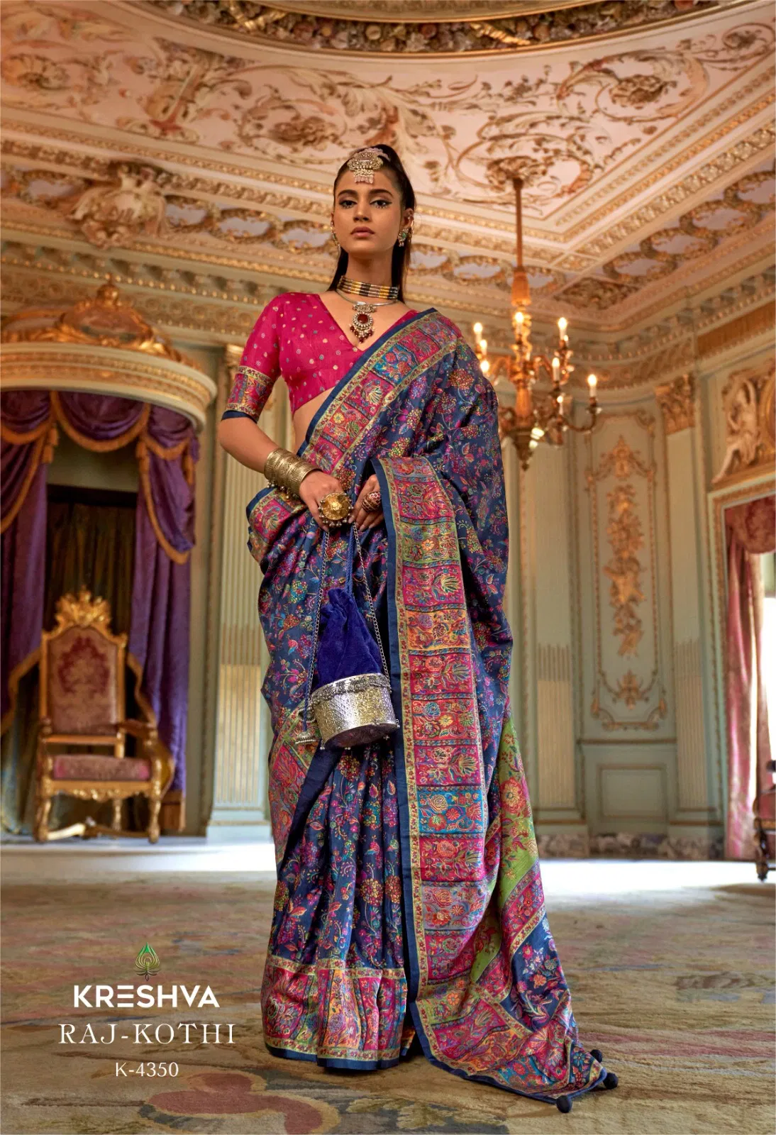 Launching Kreshva Raj Kothi P.V Silk Designer Saree Wholesale 2026