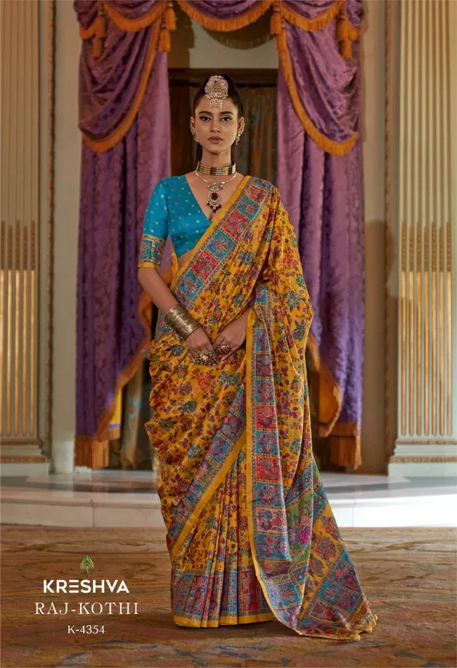 Launching Kreshva Raj Kothi P.V Silk Designer Saree Wholesale 2026