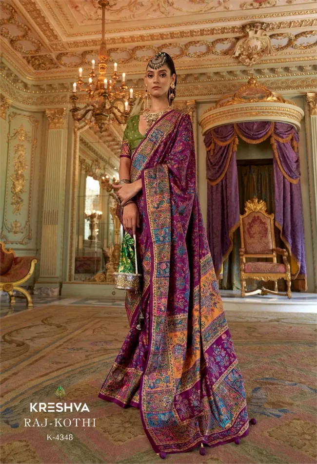 Launching Kreshva Raj Kothi P.V Silk Designer Saree Wholesale 2026