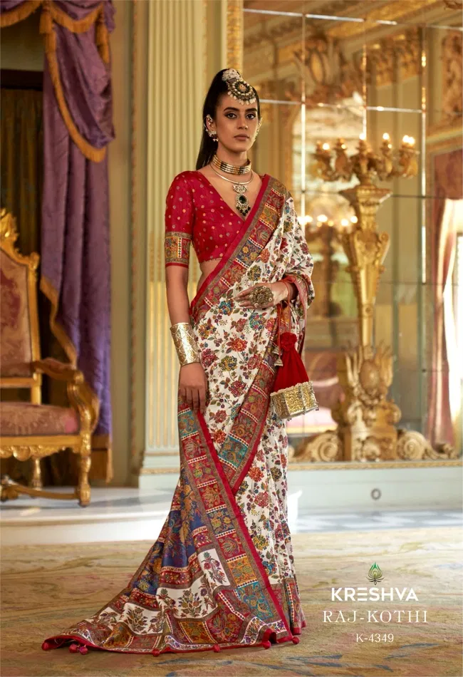 Launching Kreshva Raj Kothi P.V Silk Designer Saree Wholesale 2026