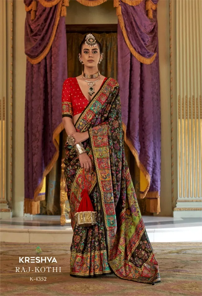 Launching Kreshva Raj Kothi P.V Silk Designer Saree Wholesale 2026