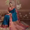 Latest Rajtex Kontessa Temple Tussar Silk Handloom Weaving Saree Wholesale 2026