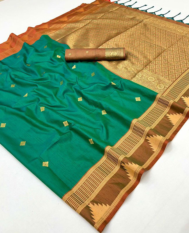 Latest Rajtex Kontessa Temple Tussar Silk Handloom Weaving Saree Wholesale 2026