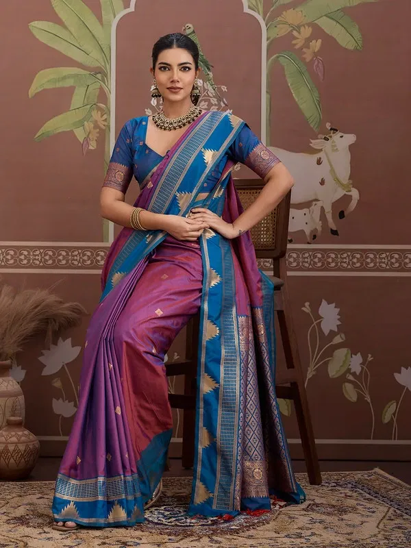 Latest Rajtex Kontessa Temple Tussar Silk Handloom Weaving Saree Wholesale 2026
