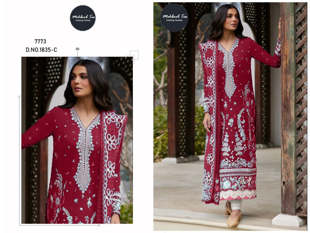 Launching Mehboob Tex 1835 B And C Cotton With Embroidery Pakistani Salwar Kameez Wholesale 2026