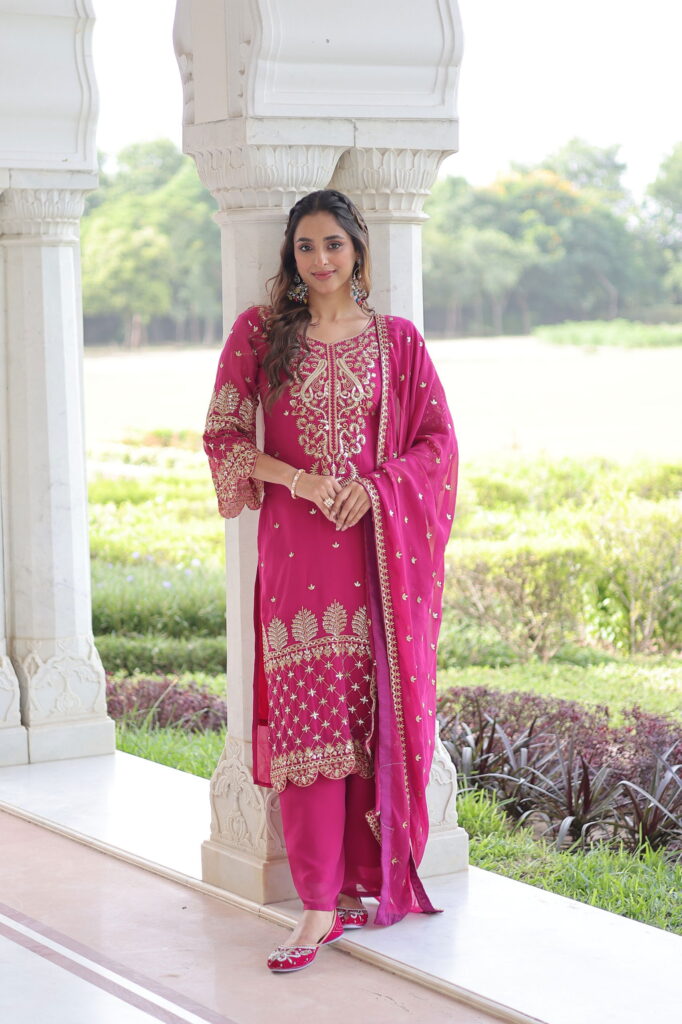 Launching Lekha KA 1219 Faux Blooming Embroidery Kurti Bottom With Dupatta Wholesale 2026