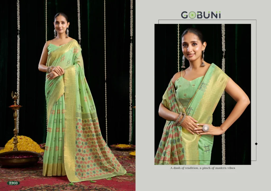 Beautiful Gobuni Shikha Soft Spun Cotton Jari Saree Collection Wholesale 2026