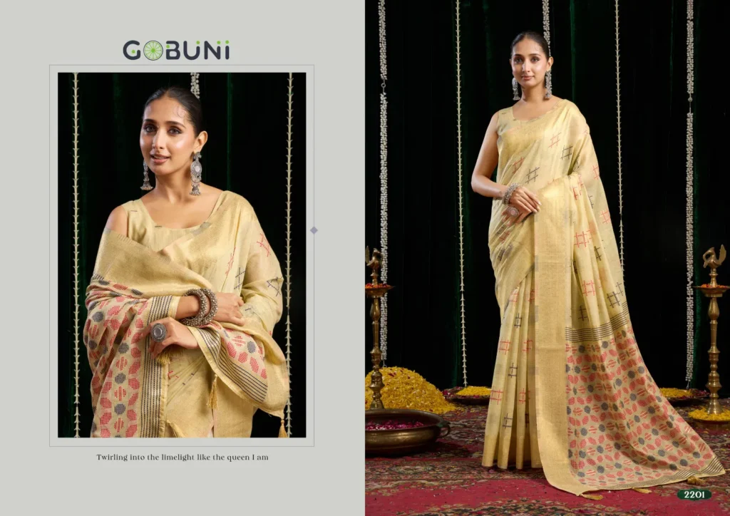 Beautiful Gobuni Shikha Soft Spun Cotton Jari Saree Collection Wholesale 2026