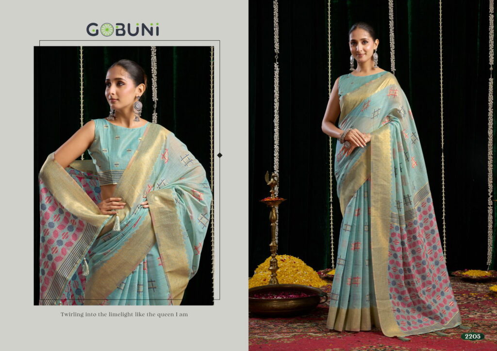 Beautiful Gobuni Shikha Soft Spun Cotton Jari Saree Collection Wholesale 2026