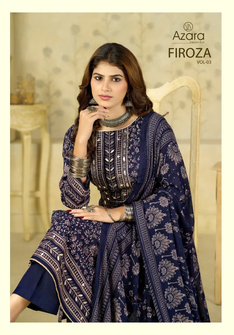 Launching Radhika Azara Firoza Vol 3 Viscose Printed Dress Material Collection Wholesale 2026