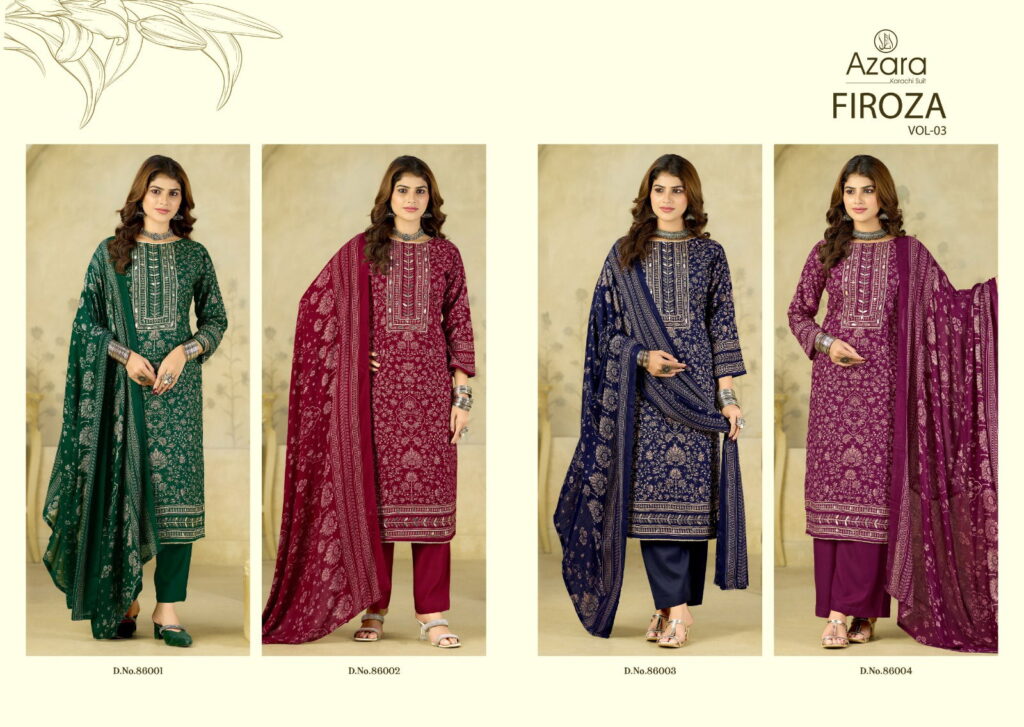 Launching Radhika Azara Firoza Vol 3 Viscose Printed Dress Material Collection Wholesale 2026