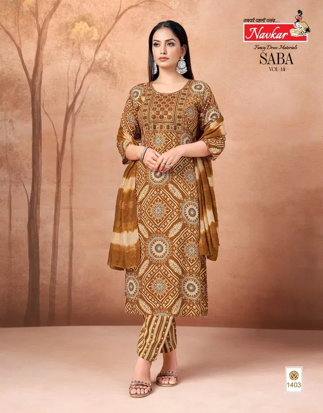 Launching Navkar Saba Vol 14 Rayon Kurtti Bottom With Dupatta Wholesale 2026