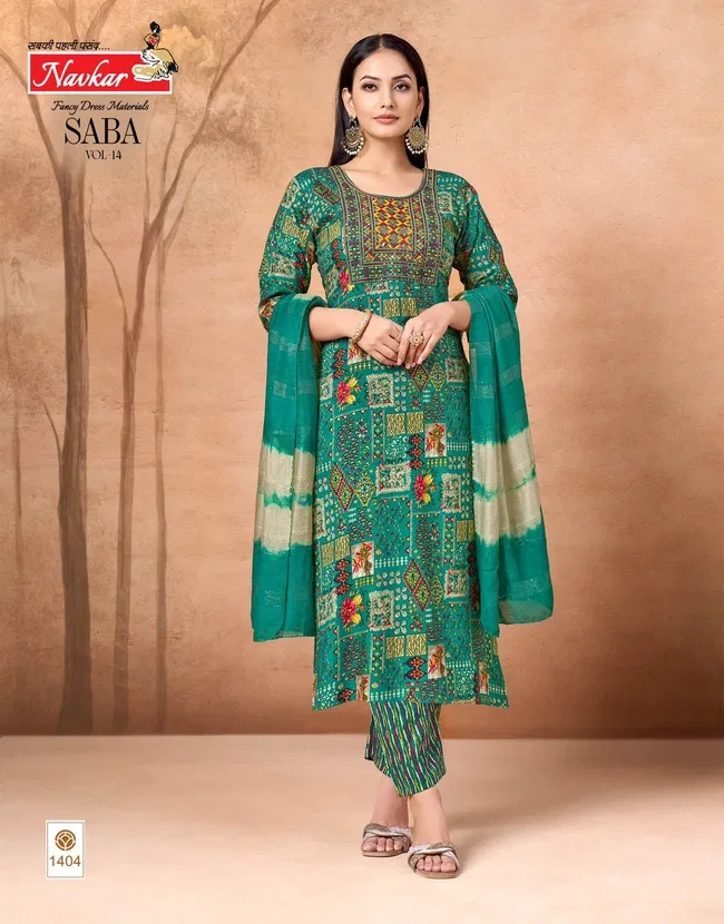 Launching Navkar Saba Vol 14 Rayon Kurtti Bottom With Dupatta Wholesale 2026