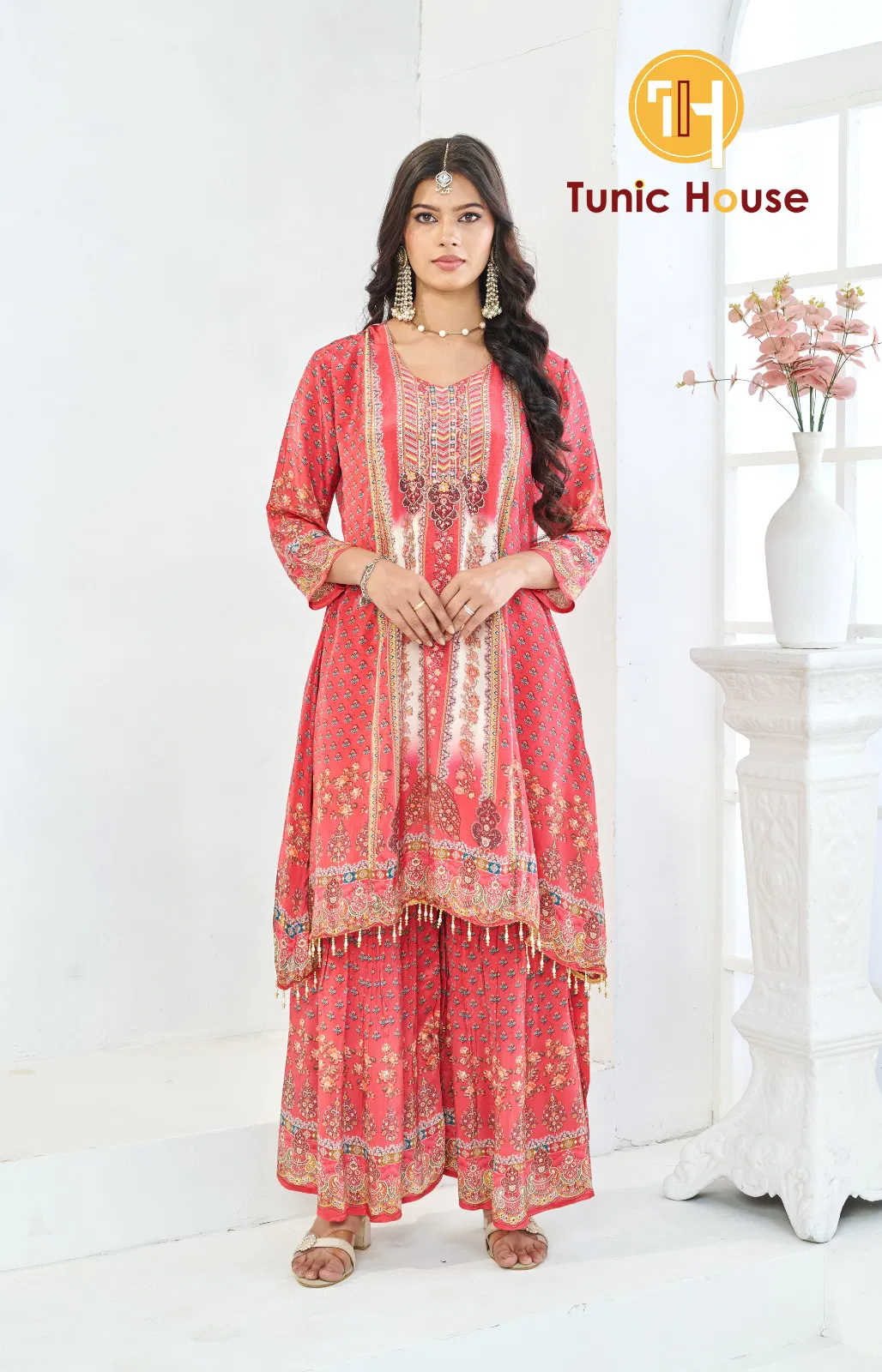 Launching Tunic House Pari Natural Crepe Digital Printed Sharara Collection Wholesale 2026
