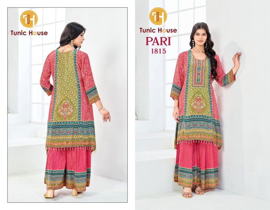 Launching Tunic House Pari Natural Crepe Digital Printed Sharara Collection Wholesale 2026