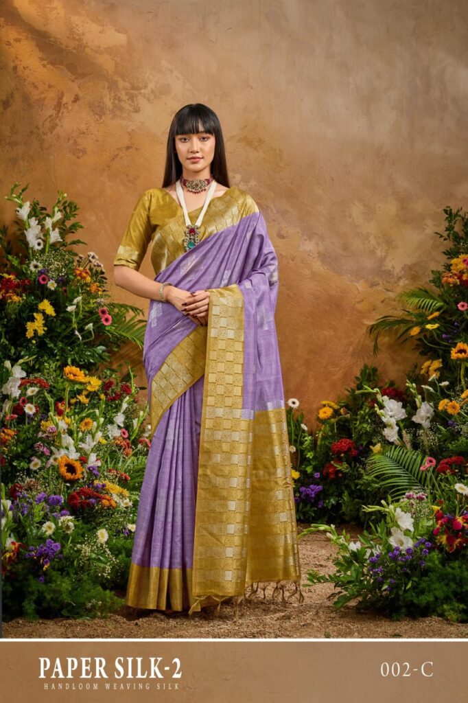 Beautiful Rajtex Paper Silk 02 Handloom Weaiving Paper Silk Saree Collection Wholesale 2026