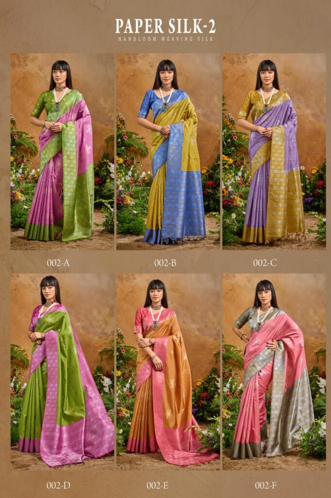 Beautiful Rajtex Paper Silk 02 Handloom Weaiving Paper Silk Saree Collection Wholesale 2026