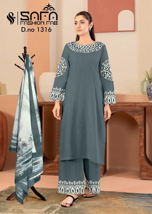 Beautiful Safa Fashion 1316 Soft Fabric Kurti With Bottom And Dupatta Wholesale 2026