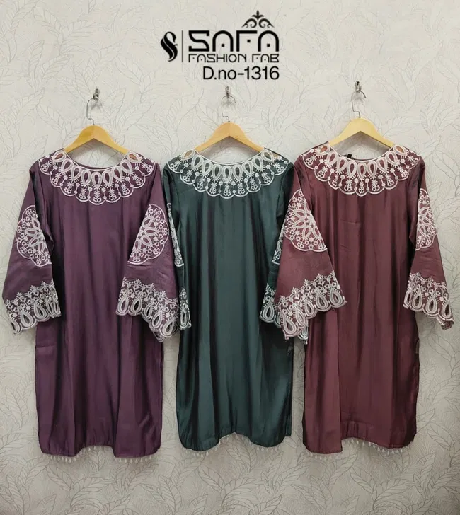 Beautiful Safa Fashion 1316 Soft Fabric Kurti With Bottom And Dupatta Wholesale 2026